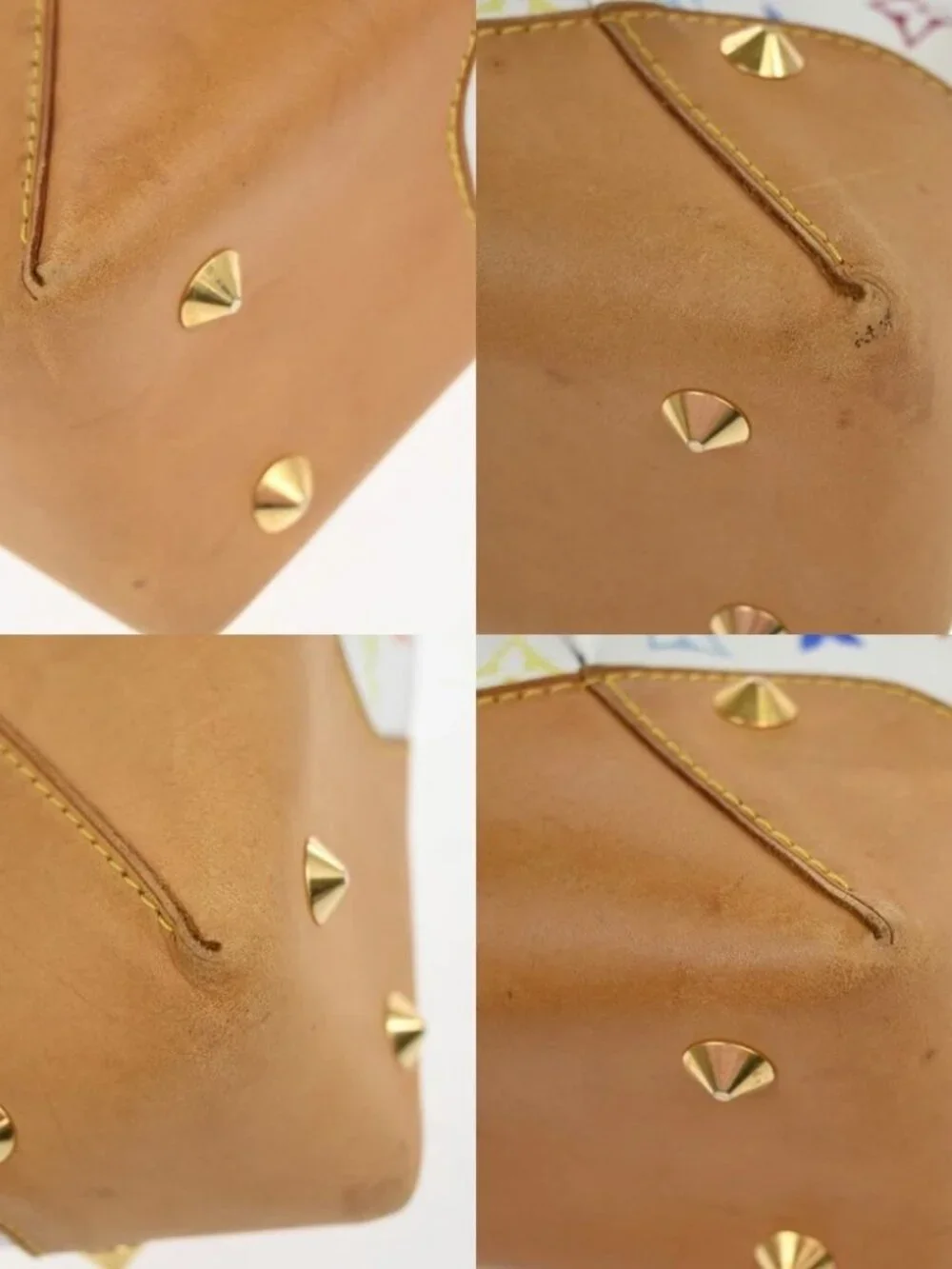 LOUIS VUITTON Judy MM 2Way Chain Hand Bag Monogram Multi White